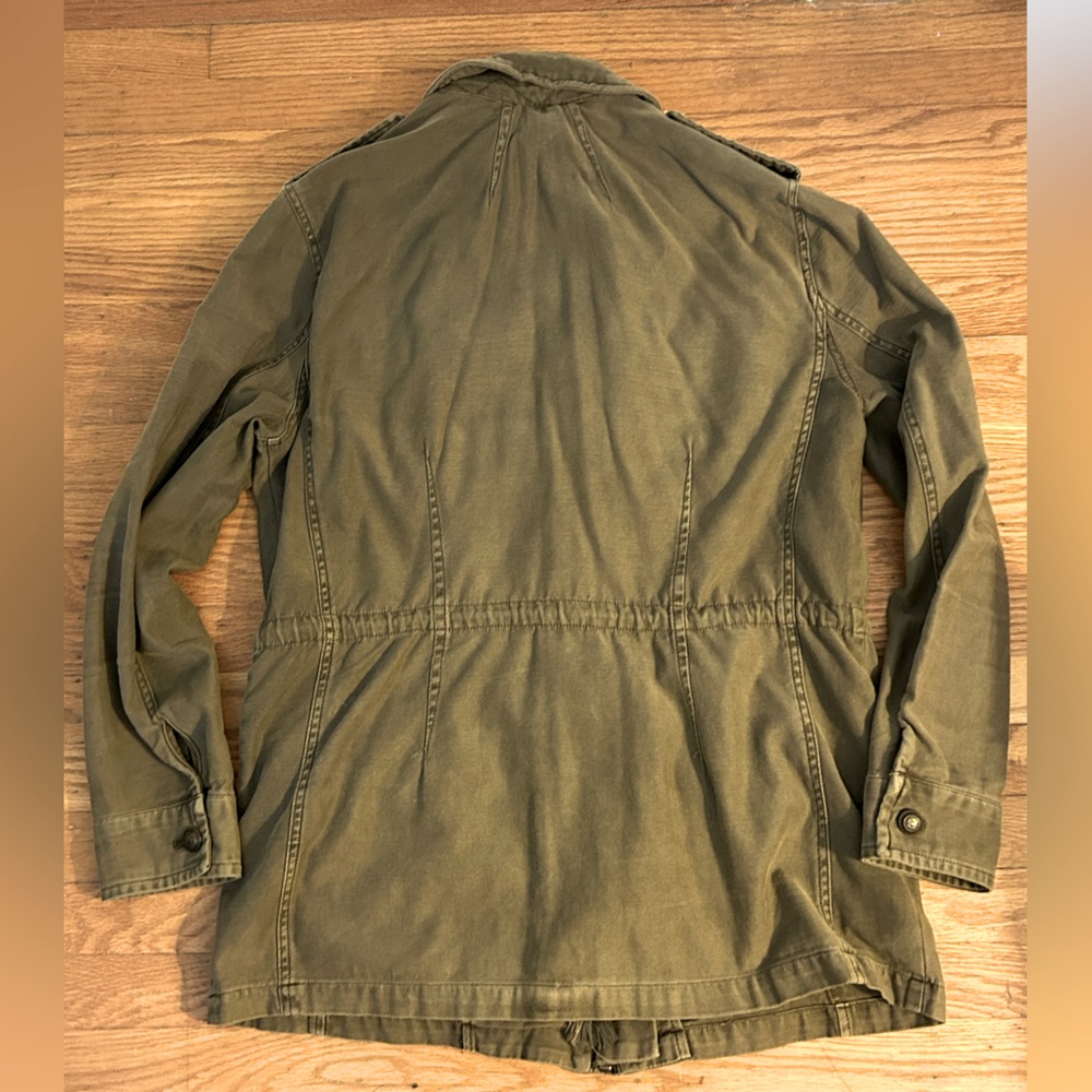 💕 Host Pick 💕 Free People Not Your Brother’s Surplus Jacket, Army Green, Small - Picture 2 of 6